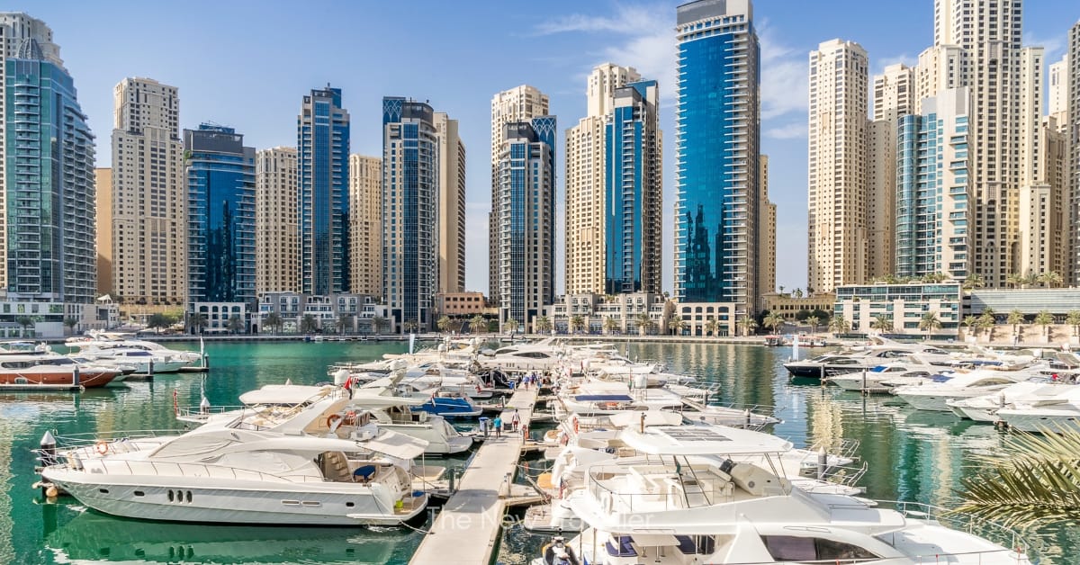 Indian traveller on Indian Passport going to Dubai Marina after getting UAE Visa from UK